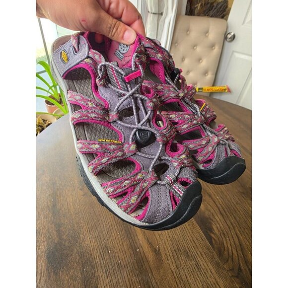 Keen Womens Waterproof Whisper Outdoor Hiking 1014204 Pink Grey Sandals 8 - Picture 16 of 16